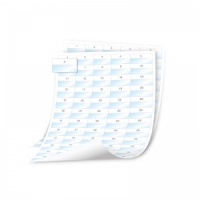 Dymo XTL  Laminated Cable Wrap SHEET Labels - 41x23mm,  Text (p/n: 1908555)